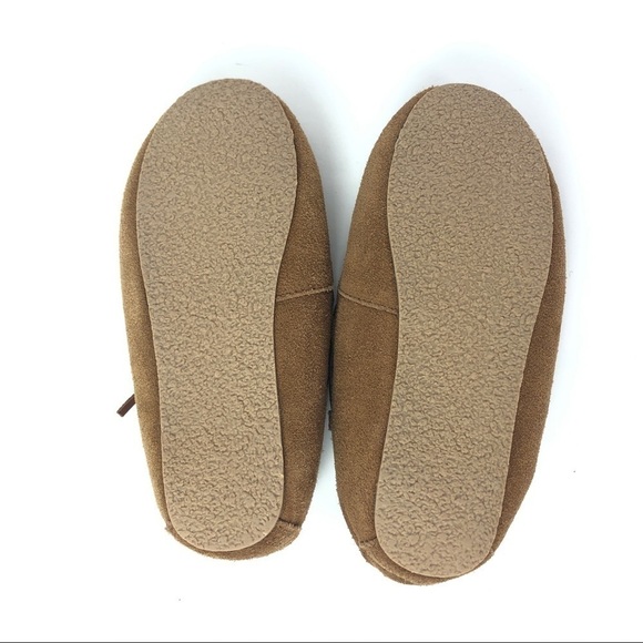 Crewcuts brown moccasin slippers K3 - Picture 9 of 9